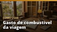 Como usar: Gasto de combustível da viagem