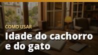 Como usar: Idade do cachorro e do gato