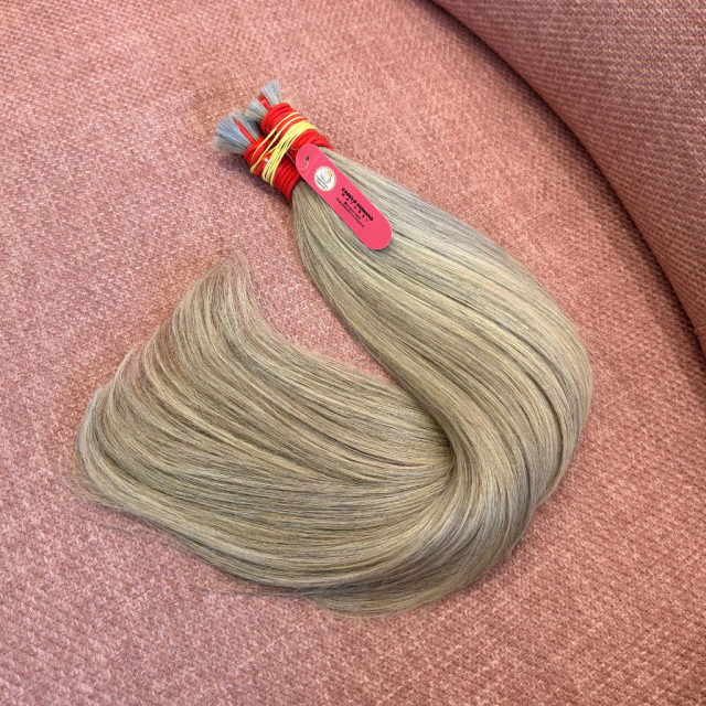 Mega Hair Loiro Mesclado — Cabelo Humano 50g (55, 65 ou 70cm)