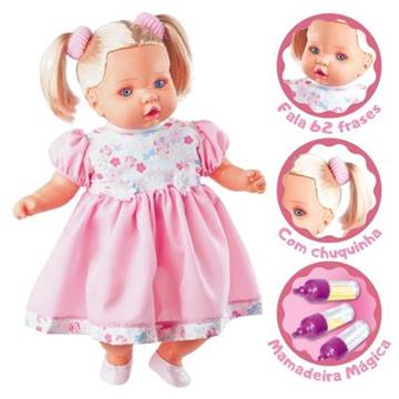 Boneca Angelina Grande Fala 62 Frases