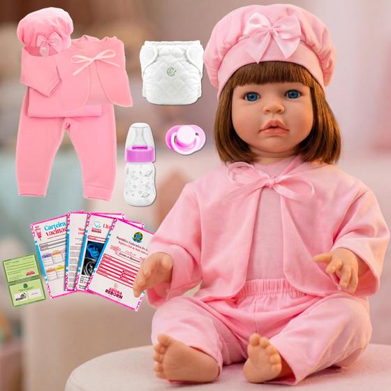 Boneca Bebê Reborn Realista Original Silicone Pagão Rosa…