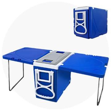 Caixa Térmica 32L 3x1 com Rodinhas e Mesa