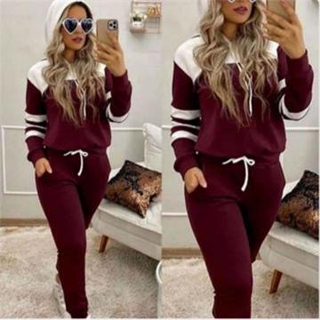 Conjunto Moletom Feminino Inverno com Capuz