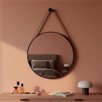Espelho Decorativo Adnet Redondo 60cm com Alça