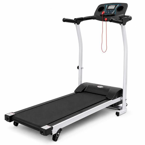 Esteira Elétrica Dobrável Sky Mile Fitness 120kg 110v com…