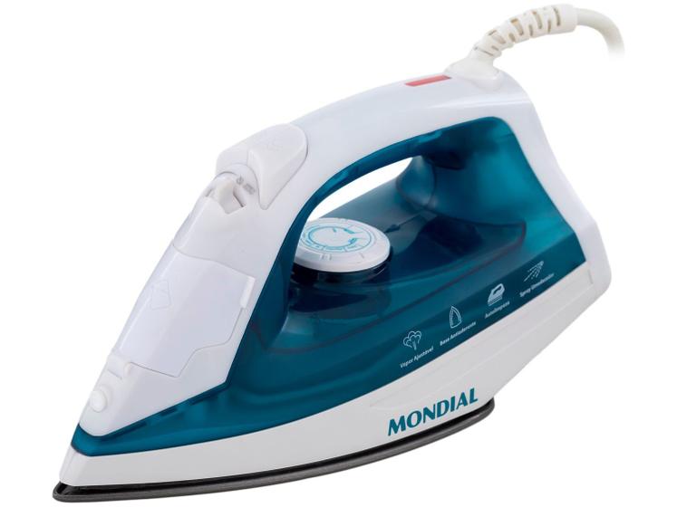 Ferro de Passar Roupa a Vapor e a Seco Mondial F-32 Azul e…