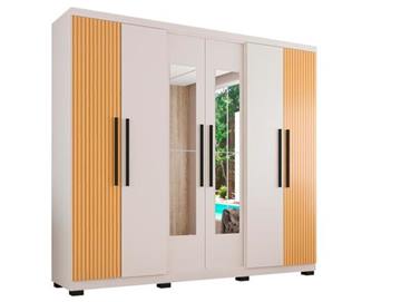 Guarda-Roupa Casal com Espelho 6 Portas Araplac