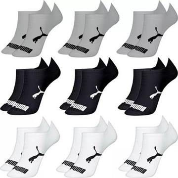 Kit 9 Pares Meias Puma Sapatilha Cano Baixo
