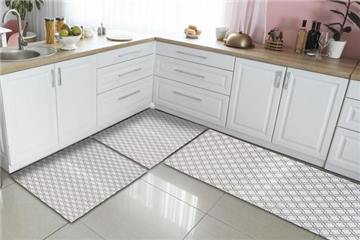Kit Tapetes de Cozinha 3 Peças Antiderrapante