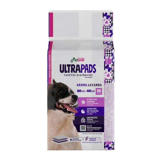 Tapete Higiênico Para Cães Ultra Pads 80x60 30Und Lavanda -…