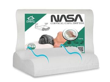 Travesseiro NASA Cervical Ortopédico D40 Capa 200 Fios