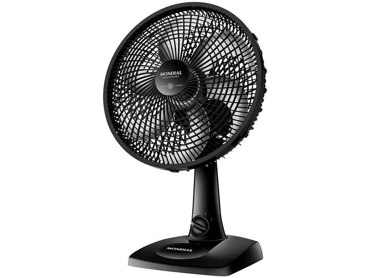 Ventilador de Mesa 30cm 6 Pás Preto Mondial 127V