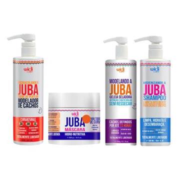Kit Widi Care Juba Creme + Máscara + Geleia + Shampoo