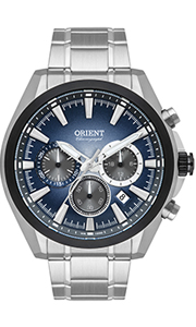 Relógio Orient Eternal Cronógrafo Aço — Linha Assinatura